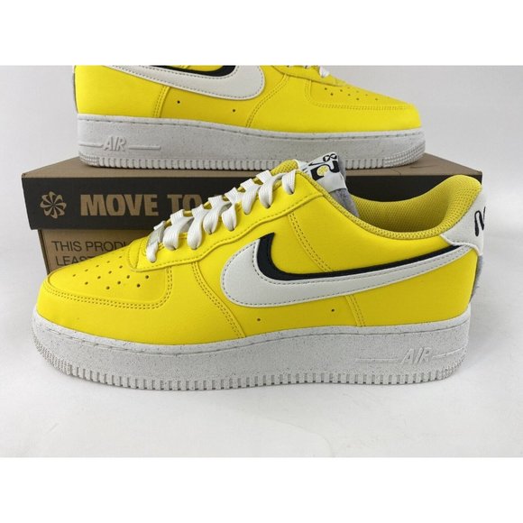 Nike Air Force 1 '07 LV8 '82 Tour Yellow Men's Sneakers Shoes White DO9786-700 - Picture 4 of 12